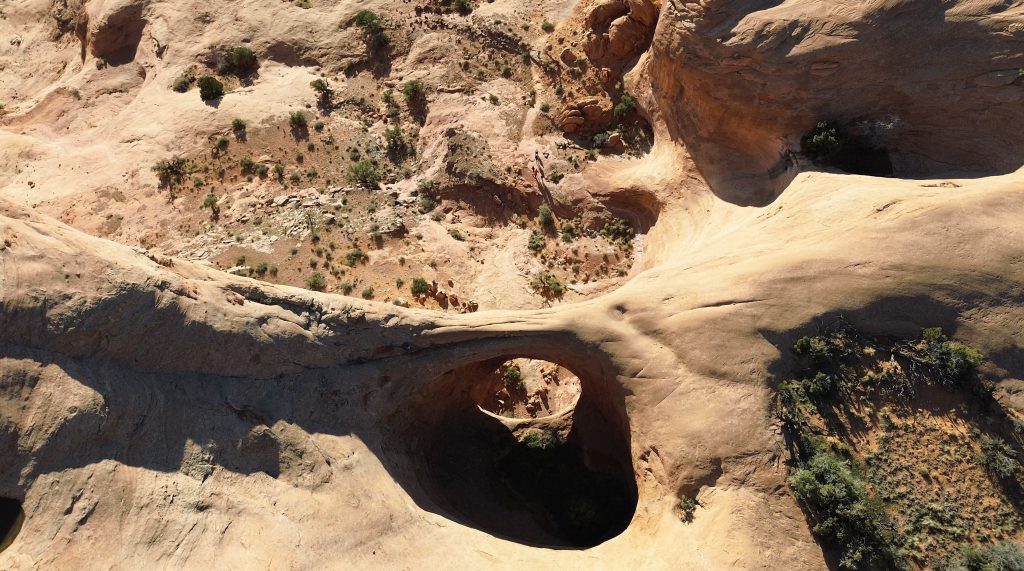 Bowtie Arch from above