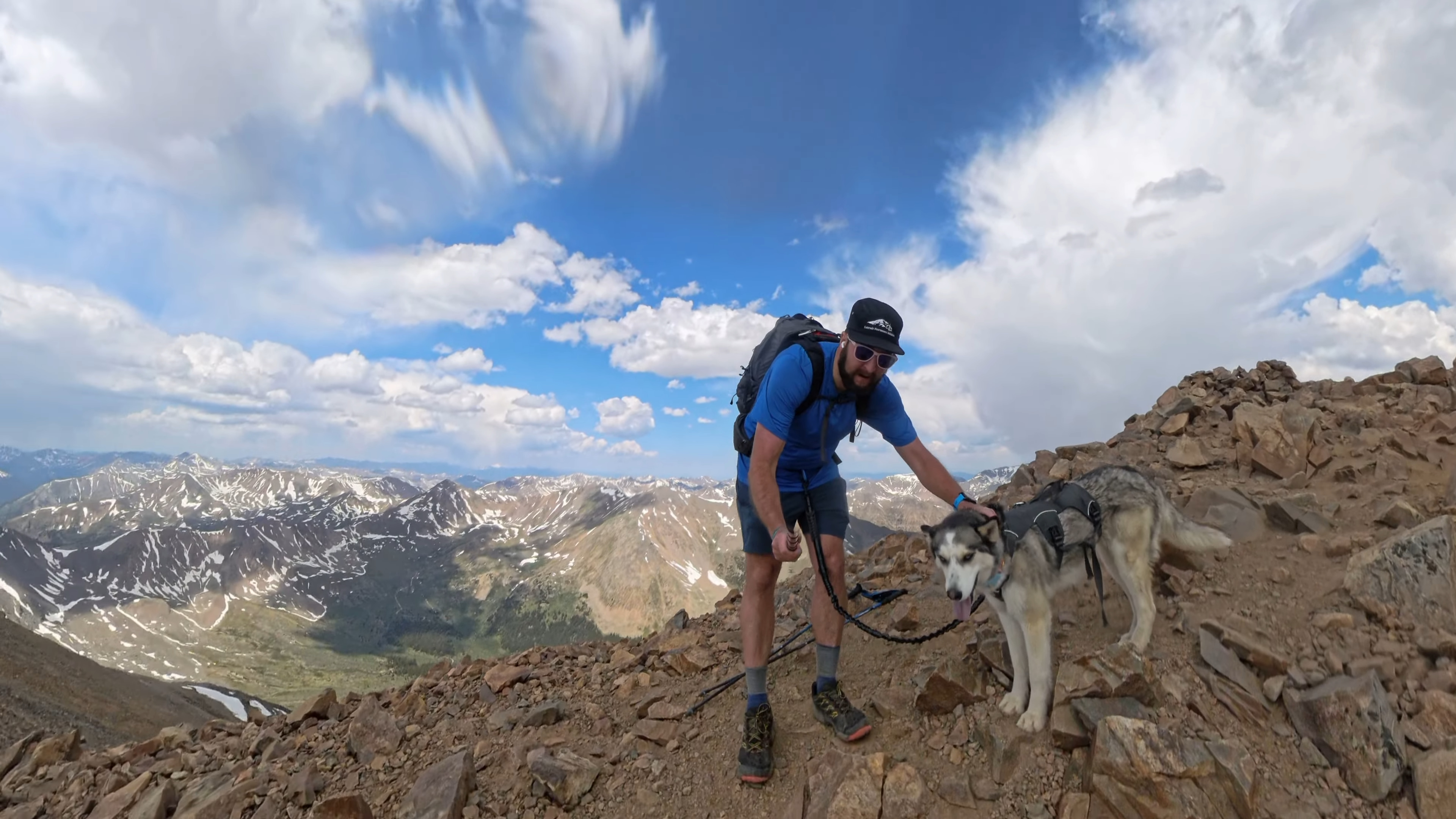 Summit of Mt Elbert with Aria