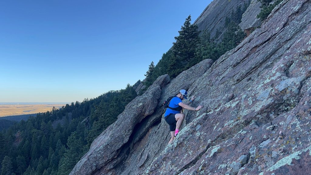 Scrambling up the Second Flatiron