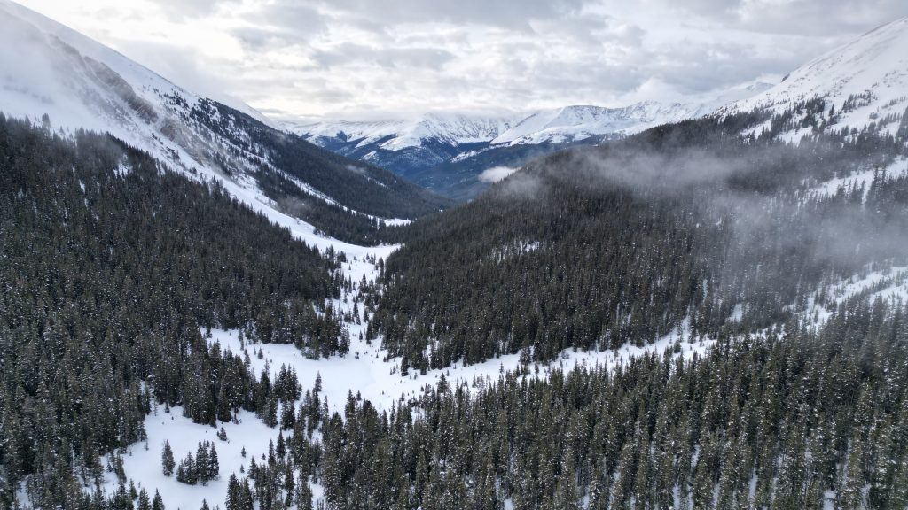 Snoopy's Backside Couloir Approach