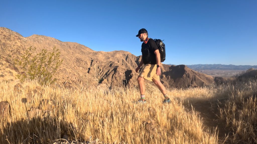 Climbing through the dessert on Cactus to Clouds