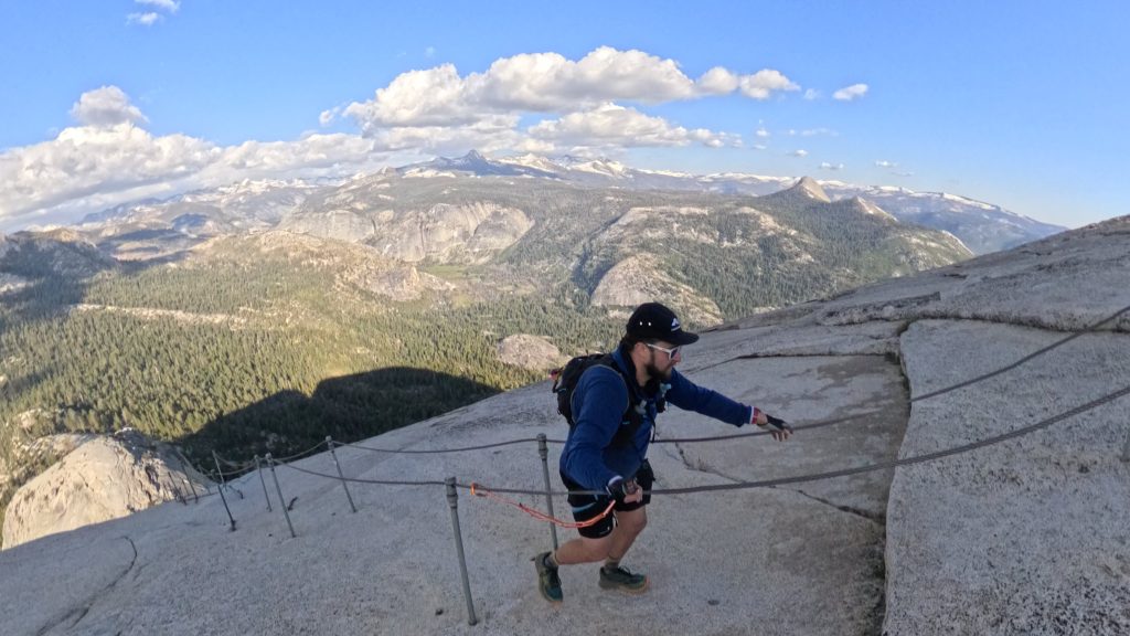 Near the Summit of Half Dome in Yosemite National Park