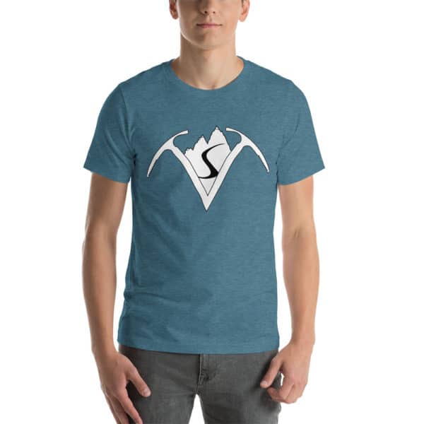 Virtual Sherpa White Logo Unisex Tee - Image 2