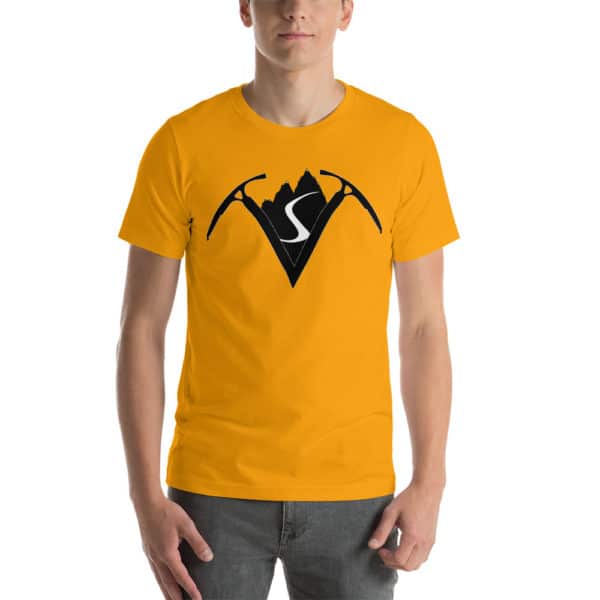 Virtual Sherpa Black Logo Unisex Tee - Image 5