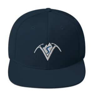 Virtual Sherpa White Logo Snapback Hat
