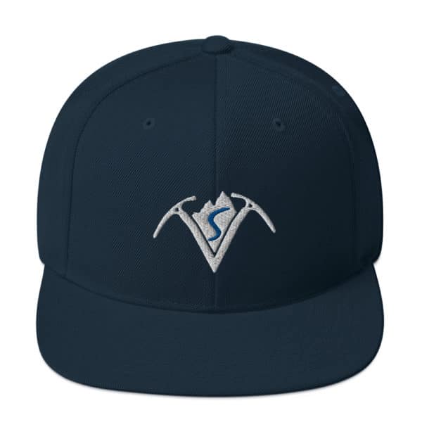 Virtual Sherpa White Logo Snapback Hat