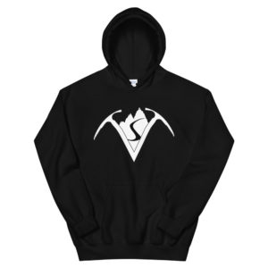 Virtual Sherpa White Logo Unisex Hoodie