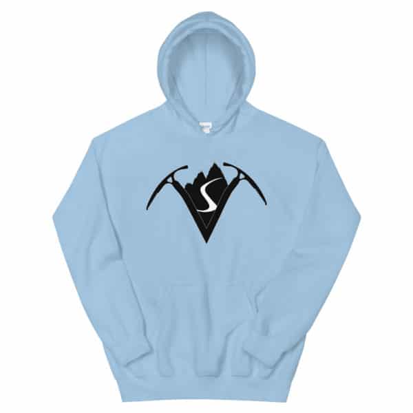 Virtual Sherpa Unisex White Logo Hoodie - Image 3