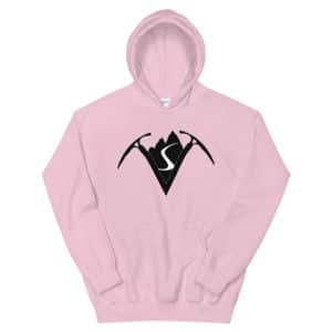 Virtual Sherpa Unisex White Logo Hoodie
