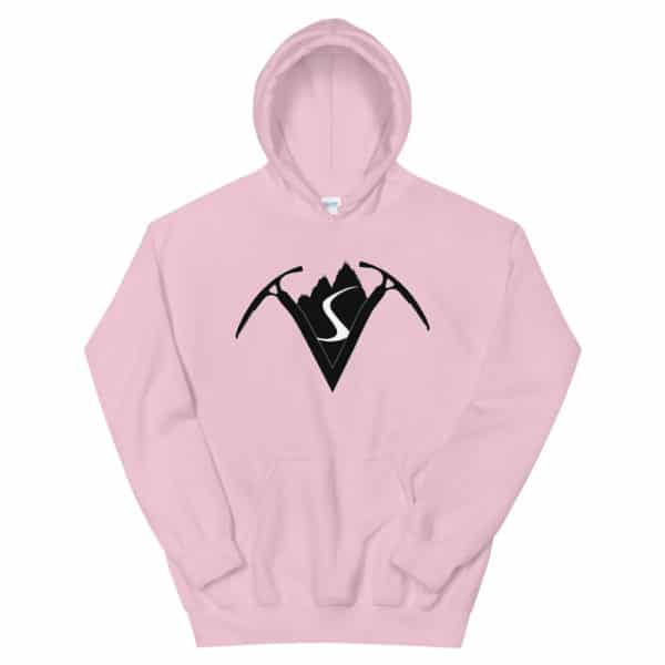Virtual Sherpa Unisex White Logo Hoodie
