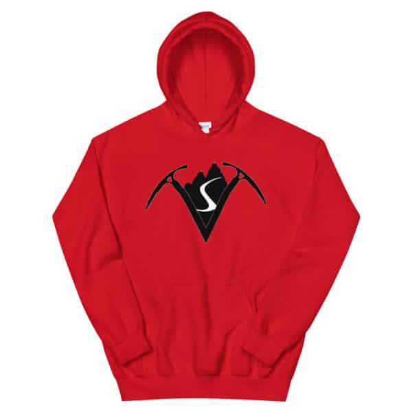 Virtual Sherpa Unisex White Logo Hoodie - Image 2