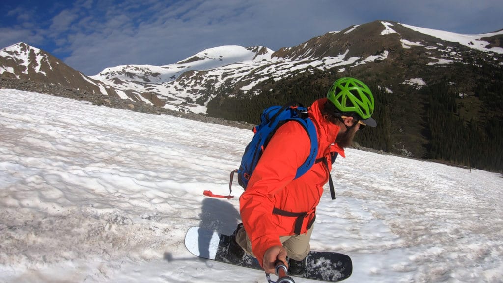 Torreys Peak Tuning Fork Couloir Snowboard Descent