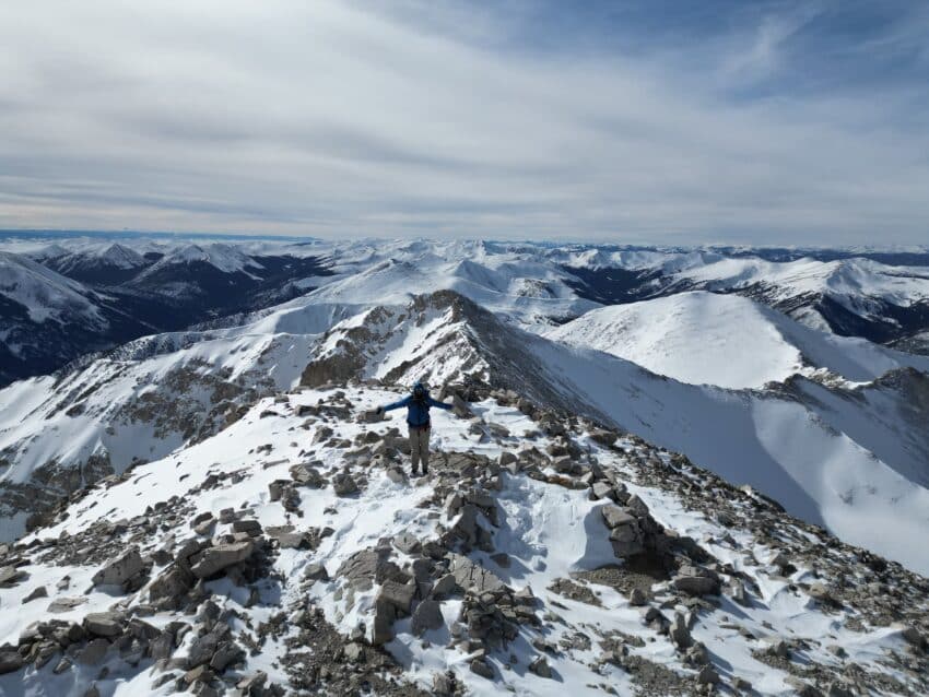 Mt Princeton Winter 14er Hike Pictures