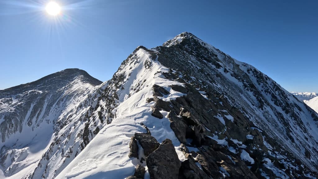 Torreys Peak Winter Hike Pictures